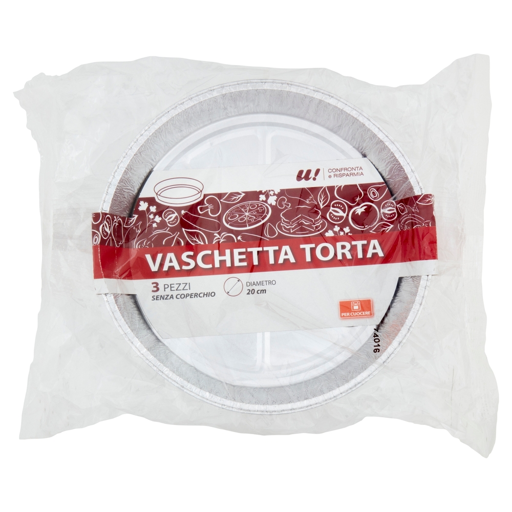 3 Vaschetta Torta 20 cm U! Confronta e Risparmia
